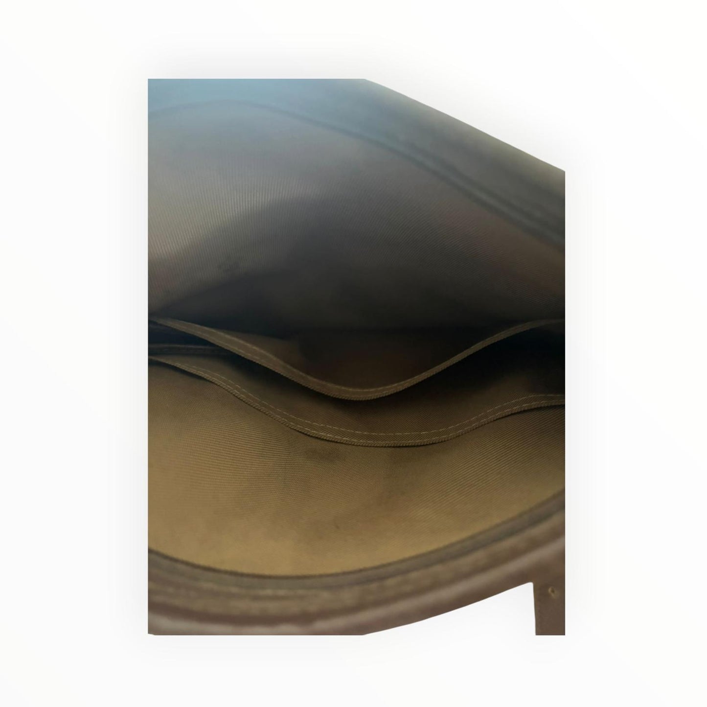 Longchamp Vintage 90er Umhängetasche — Braunes Leder — Goldfarbene Hardware