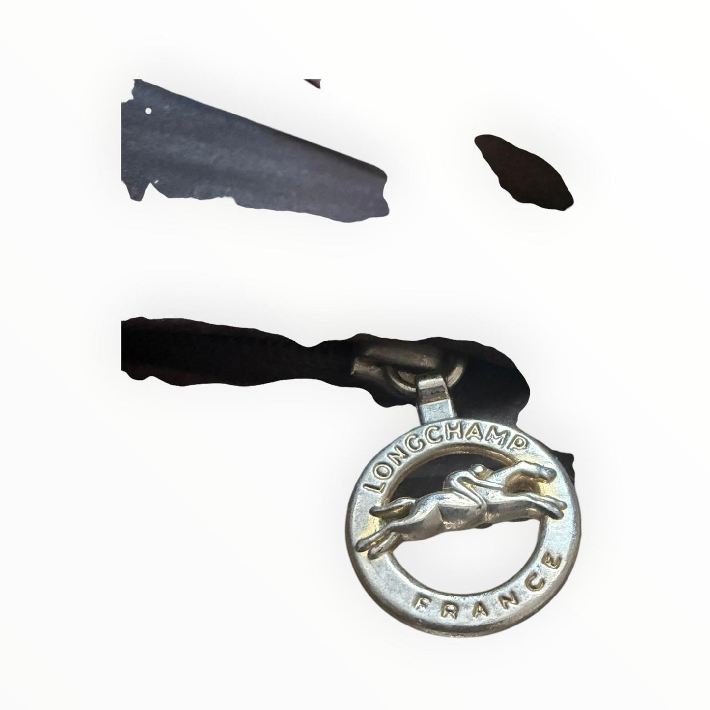 Longchamp Vintage 90er Umhängetasche — Braunes Leder — Goldfarbene Hardware