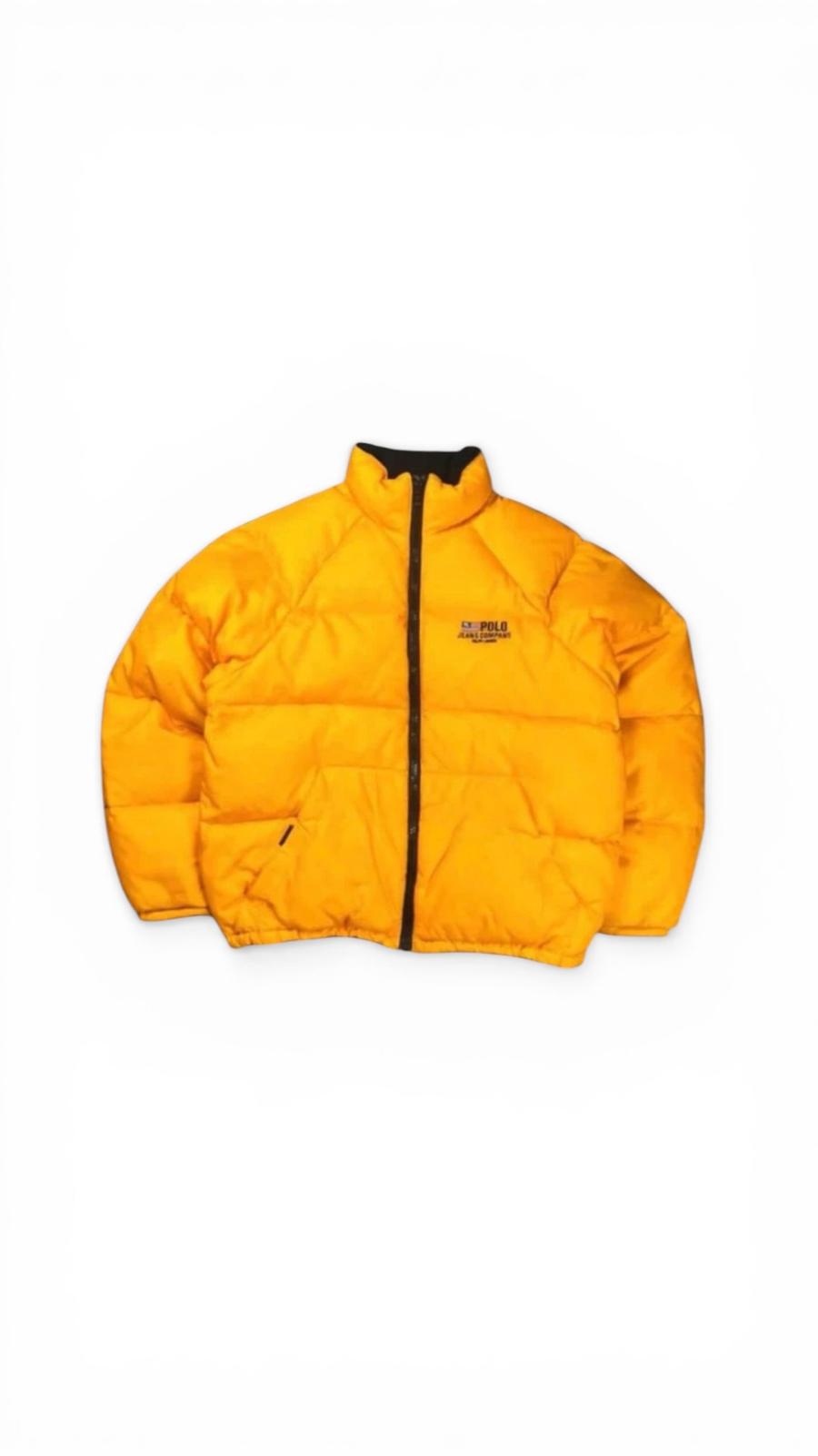 Polo Jeans Ralph Lauren Vintage Daunenjacke Gelb — Daunengefüllt — 90er